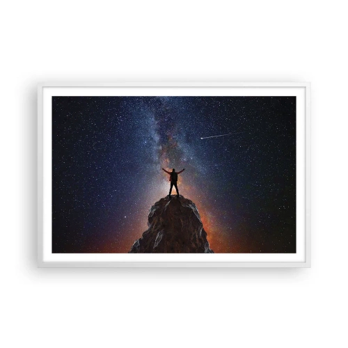 Affiche dans un cadre blanc - Poster - Le force est avec moi! - 91x61 cm