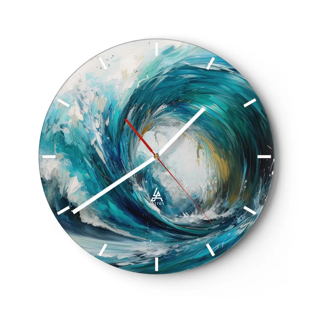 Horloge murale - Pendule murale - Portail maritime - 30x30 cm