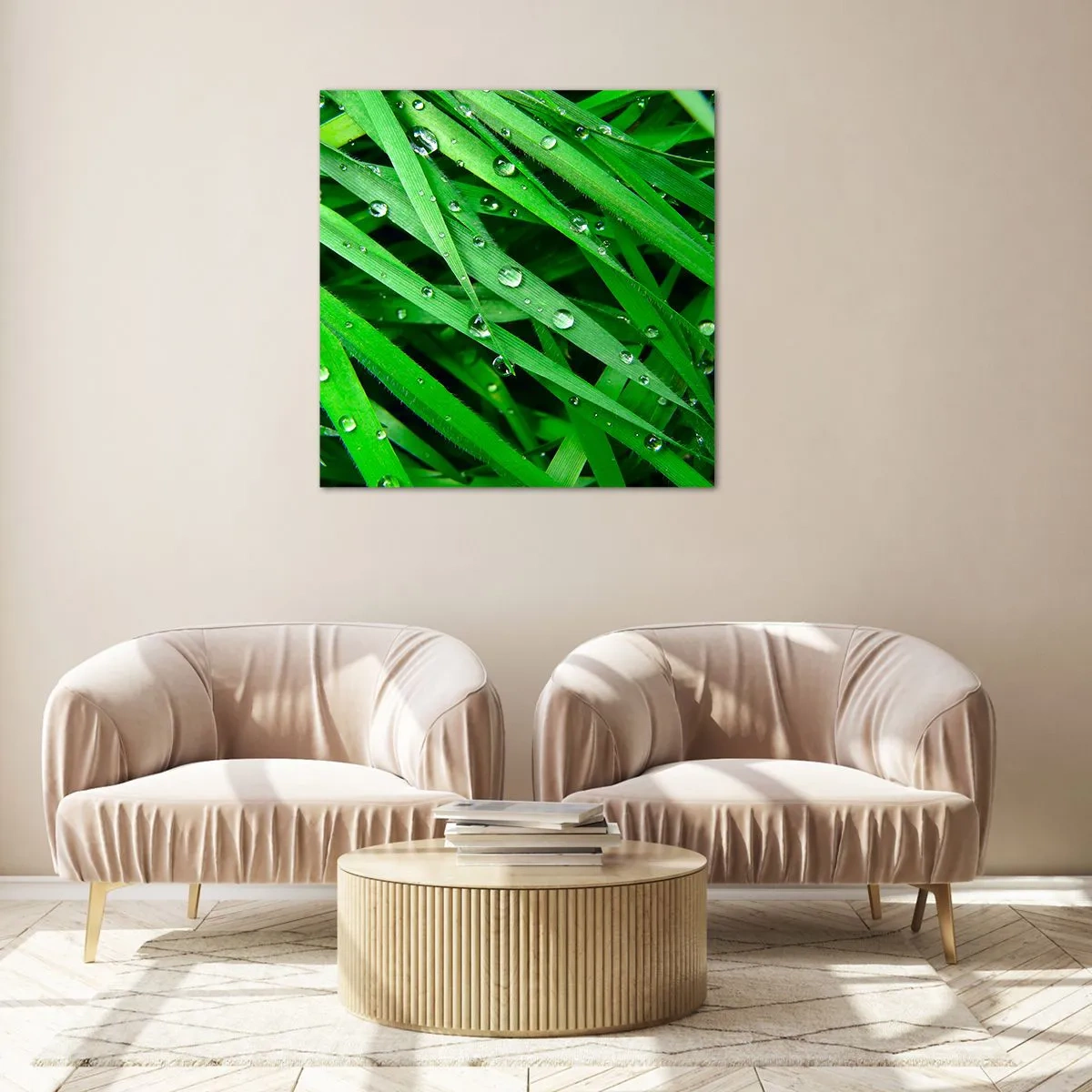 Impression sur verre - Image sur verre - Jouez dans le vert - 40x40 cm