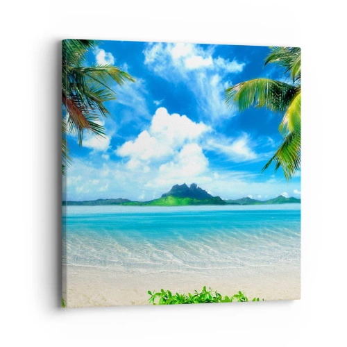 Impression sur toile - Image sur toile - L'azur des tropiques - 40x40 cm