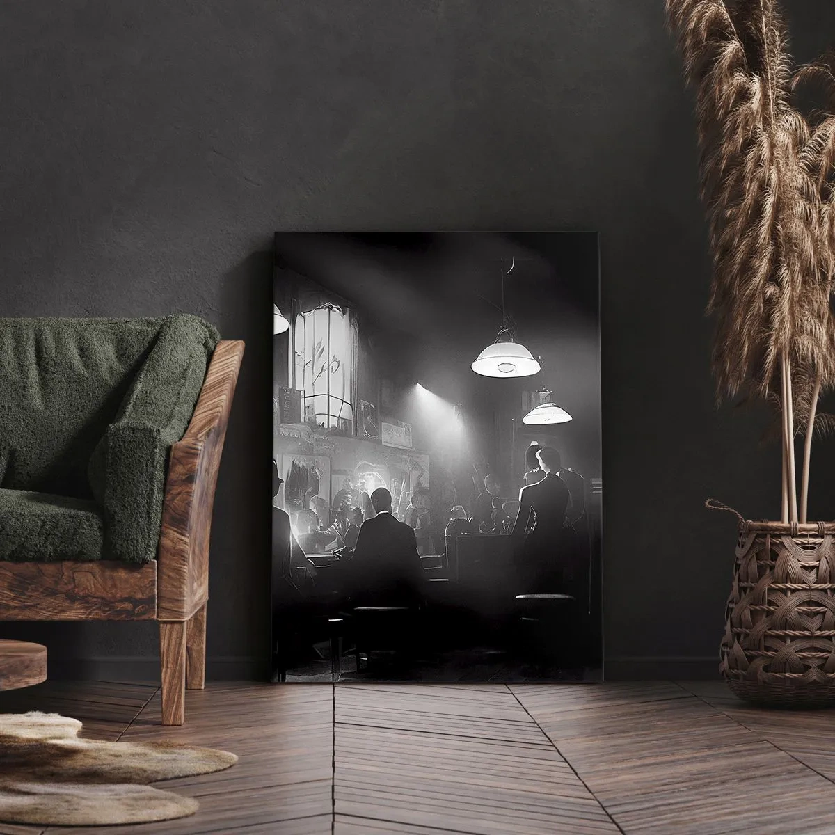 Impression sur toile - Image sur toile - Dans une ambiance jazz - 45x80 cm