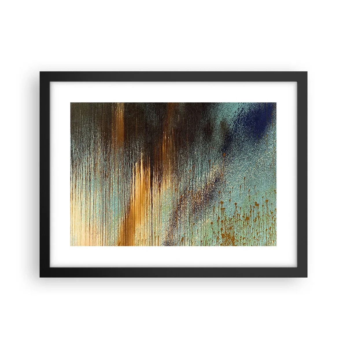 Affiche dans un cadre noir - Poster - Une composition de couleirs non fortuite - 40x30 cm