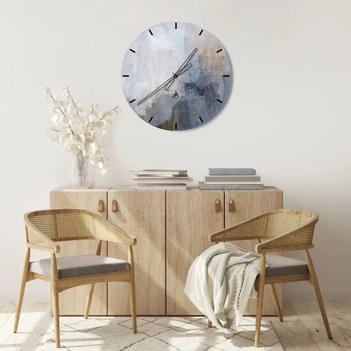 Horloge murale - Pendule murale - Tonalités et accords de couleur - 30x30 cm