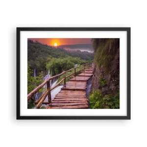 Affiche dans un cadre noir - Poster - La beauté au-delà de la croyance - 50x40 cm