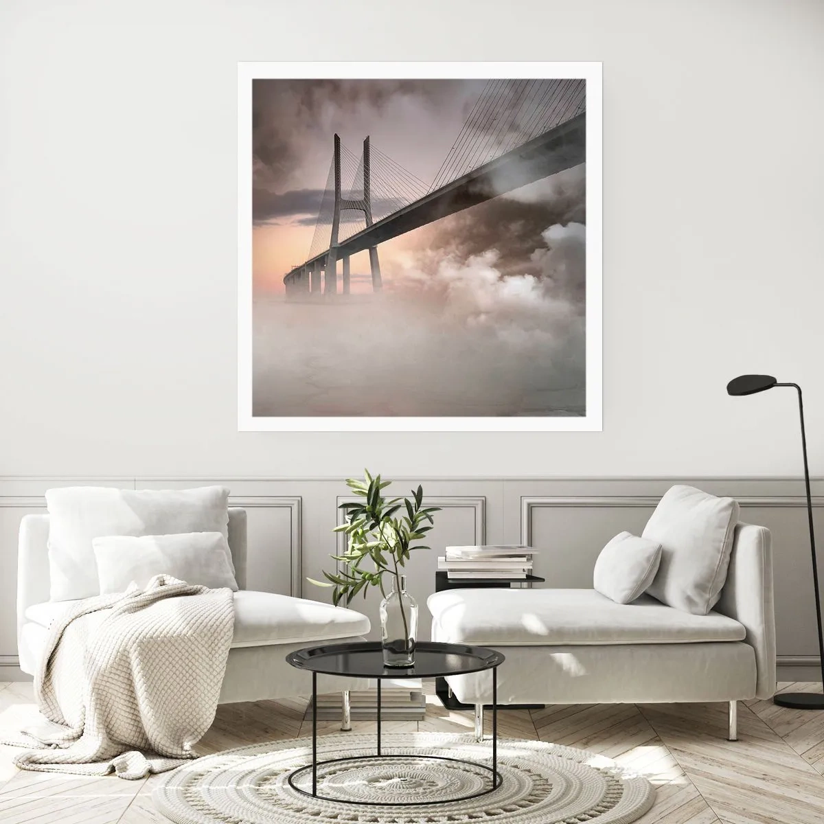 Affiche - Poster - Sur la rivière qui n'existe pas - 60x60 cm