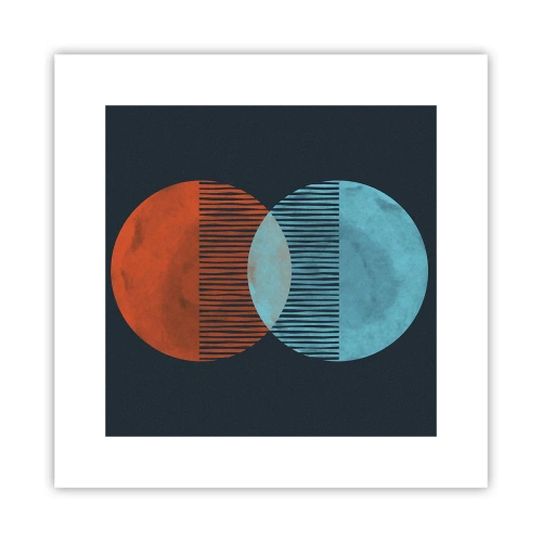 Affiche - Poster - Fantaisie astronomique - 30x30 cm