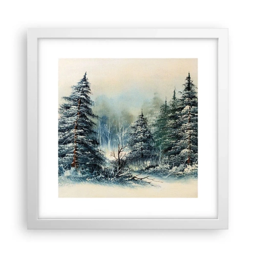 Affiche dans un cadre blanc - Poster - Prêt pour les fêtes - 30x30 cm