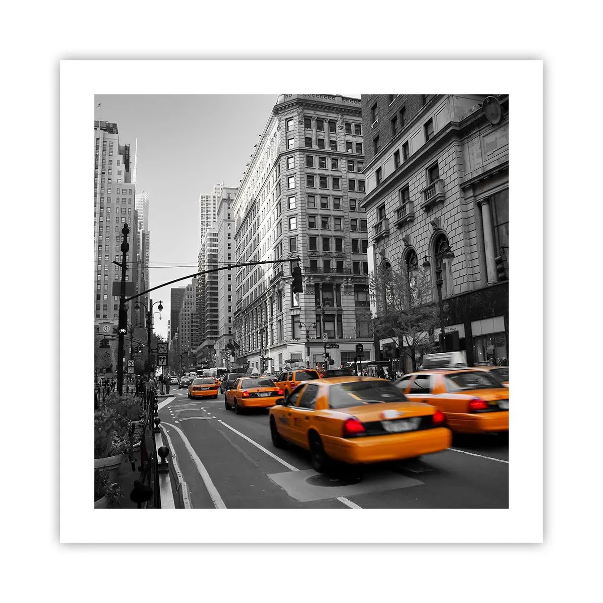 Affiche - Poster - Soleil des grandes villes - 50x50 cm