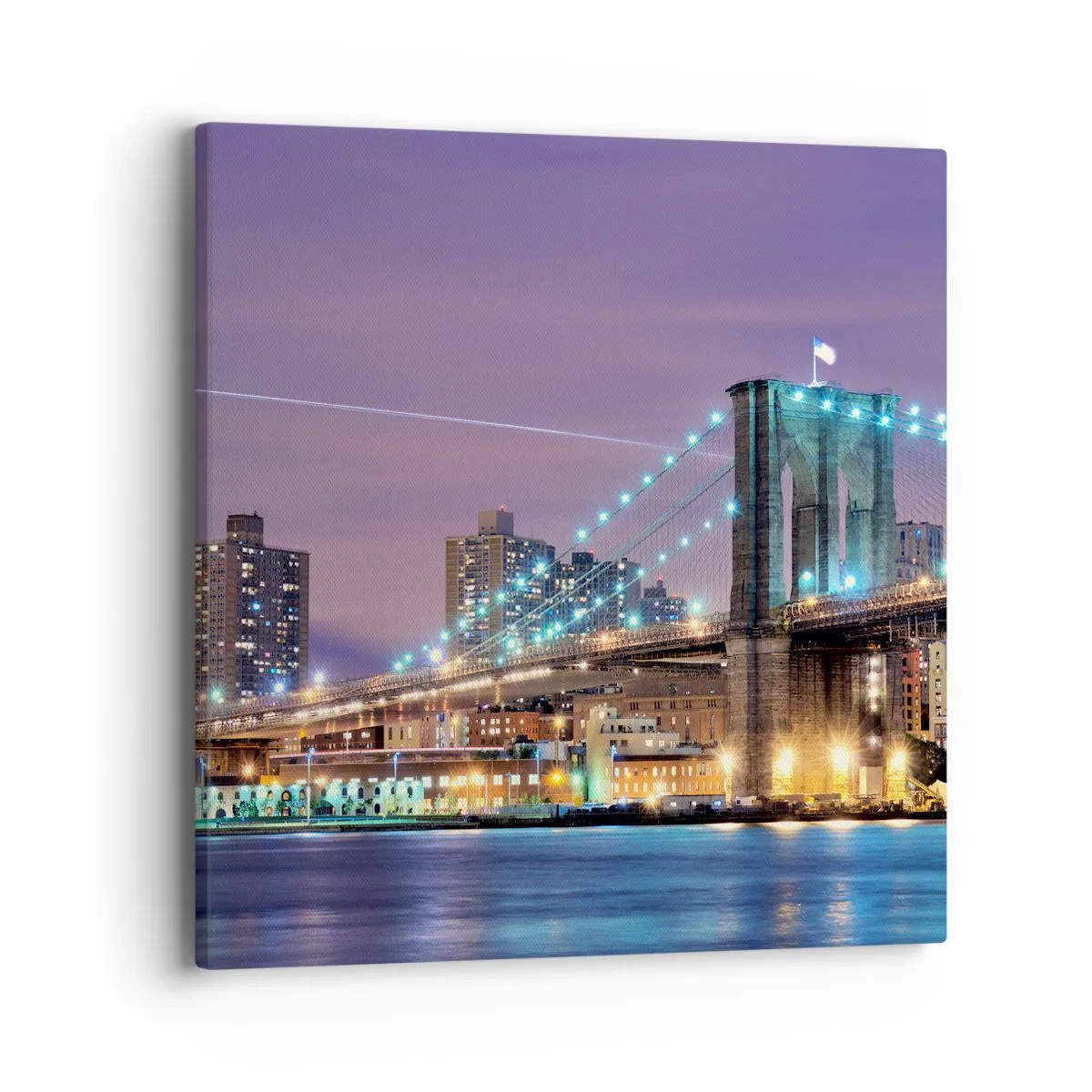 Impression sur toile - Image sur toile - Depuis de nombreuses années le pont de Brooklyn - 40x40 cm