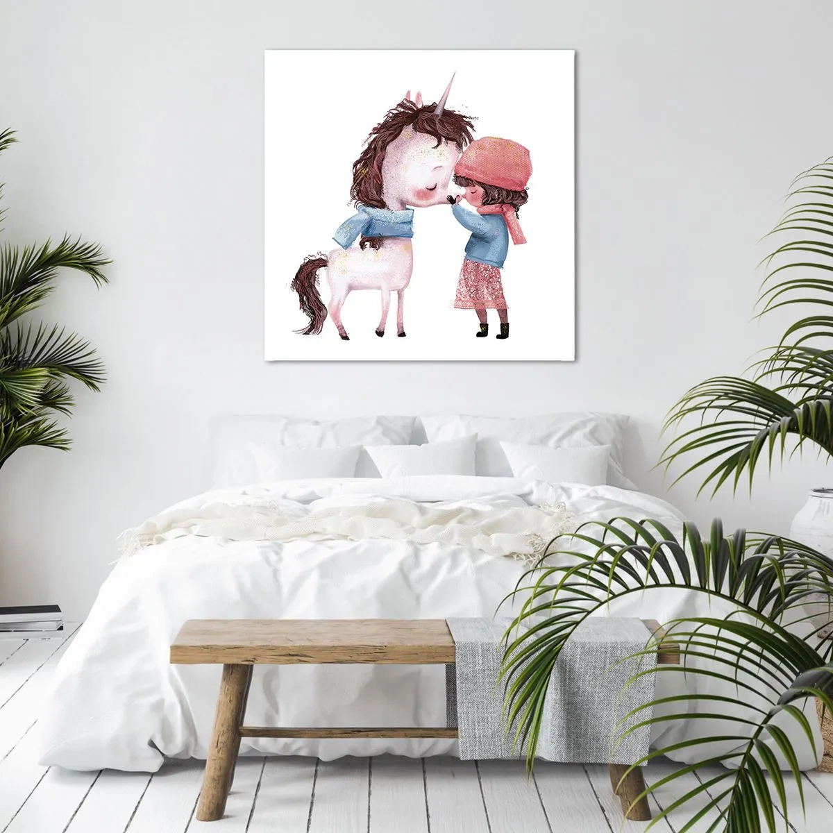 Impression sur toile - Image sur toile - Histoire d'hiver - 30x30 cm