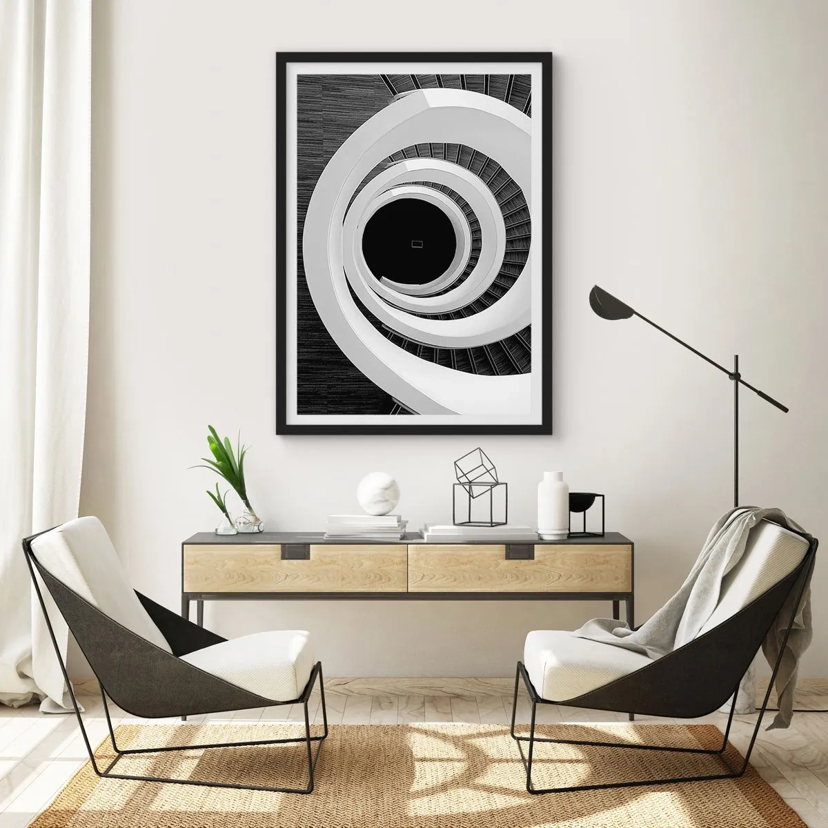 Affiche dans un cadre noir - Poster - Les choses concrêtes - 40x50 cm