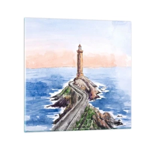 Impression sur verre - Image sur verre - Face à la mer - 70x70 cm