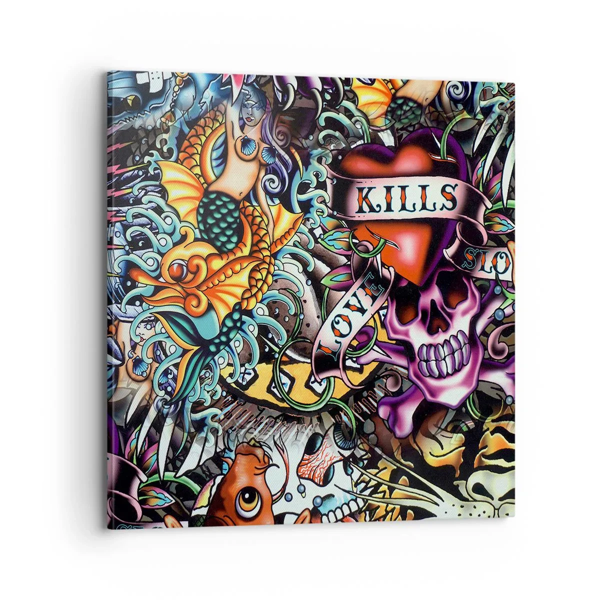 Impression sur toile - Image sur toile - Le rêve du tatoueur - 70x70 cm