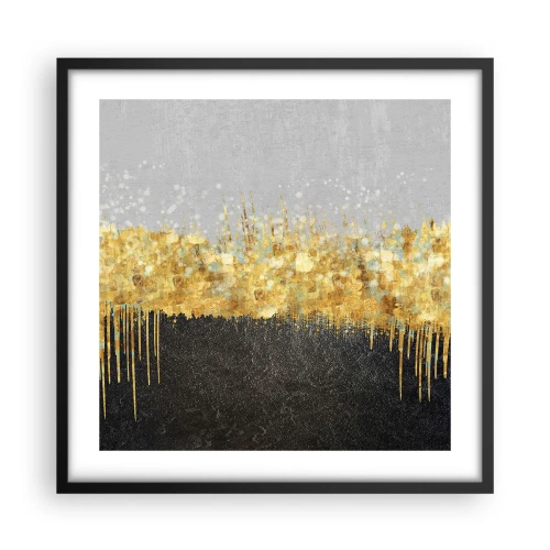 Affiche dans un cadre noir - Poster - Vers l'intérieur et vers le haut - 50x50 cm