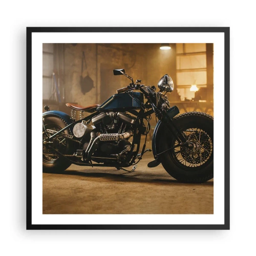 Affiche dans un cadre noir - Poster - Je peux tout - 60x60 cm