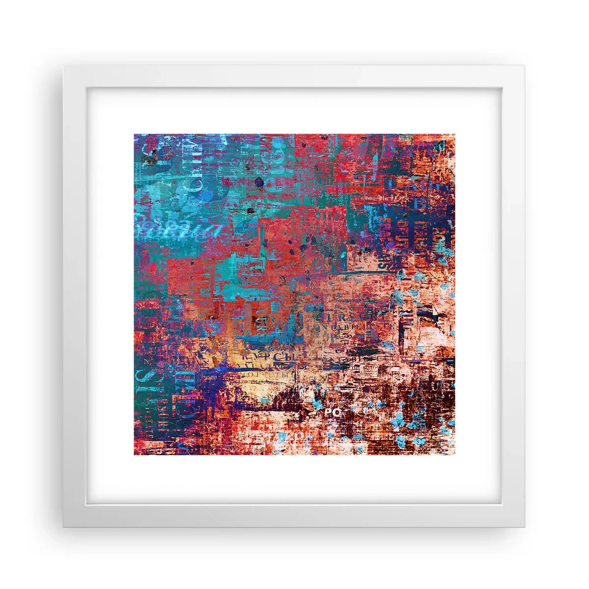 Affiche dans un cadre blanc - Poster - Mémoire et oubli - 30x30 cm