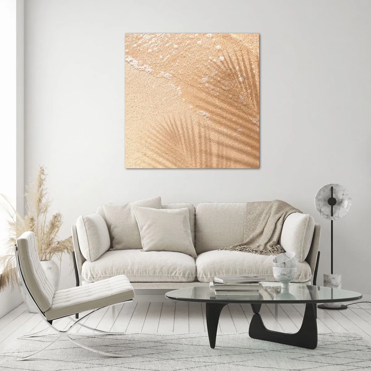 Impression sur verre - Image sur verre - Ombre d'un été chaud - 70x70 cm