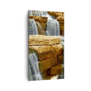 Impression sur toile - Image sur toile - Escalier vers le ciel - 45x80 cm