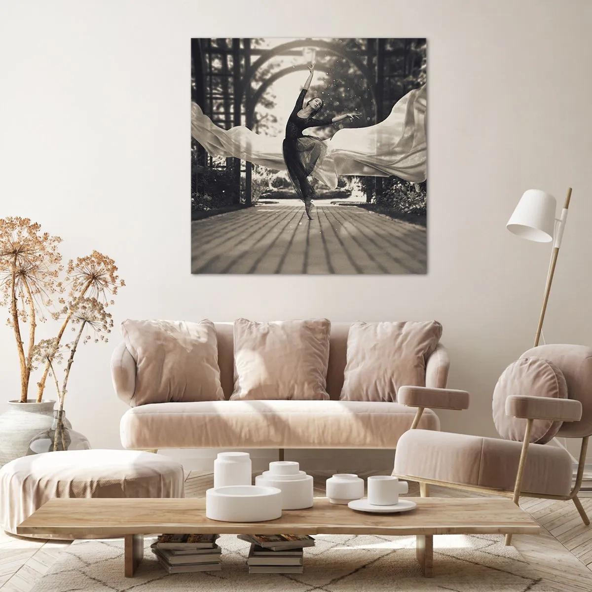 Impression sur toile - Image sur toile - La danse de l'esprit jardin - 70x70 cm