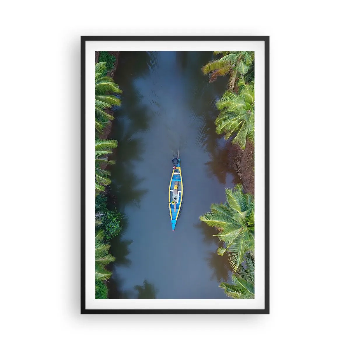 Affiche dans un cadre noir - Poster - Sur un sentier tropical - 61x91 cm