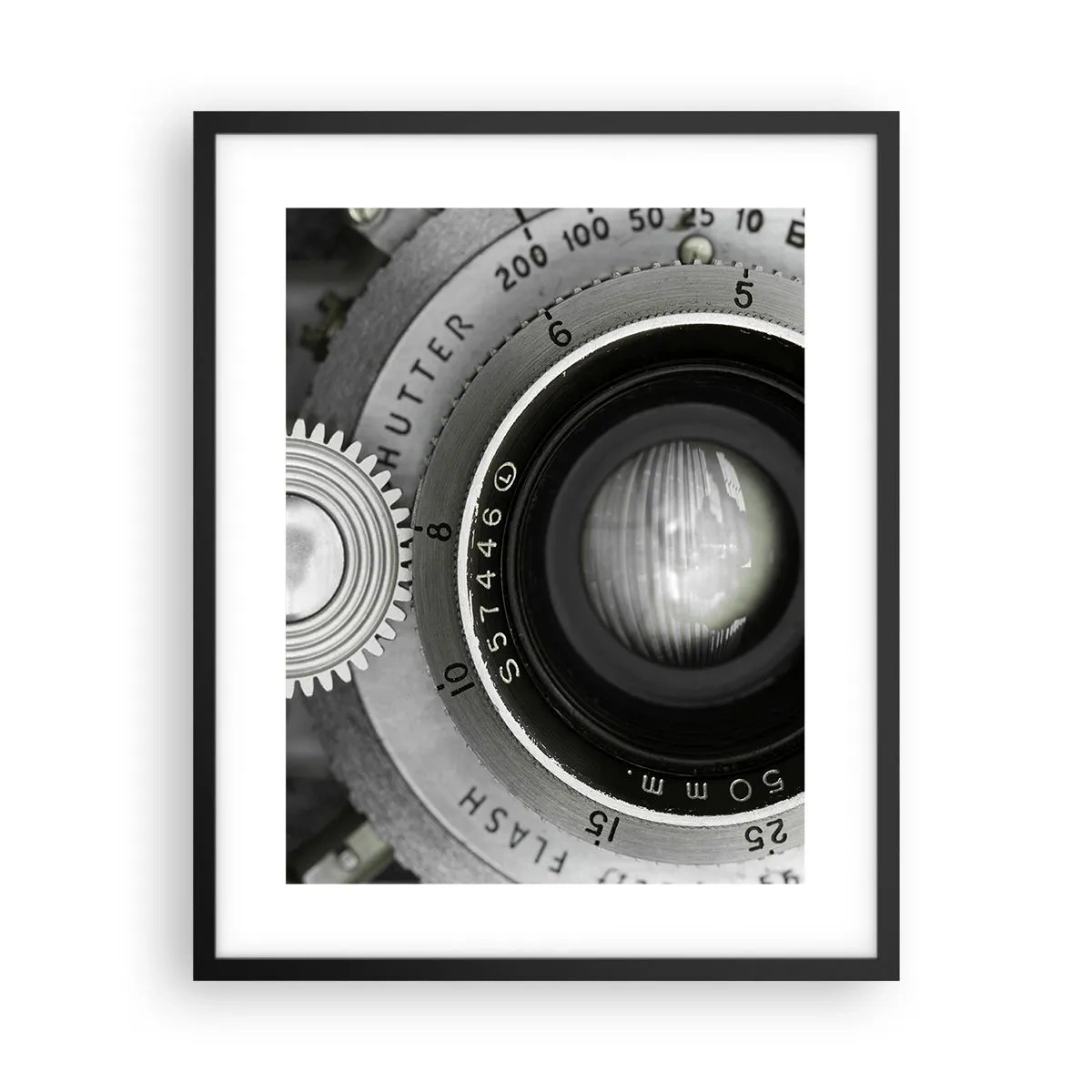 Affiche dans un cadre noir - Poster - Histoire d'Hollywood - 40x50 cm