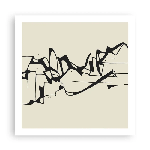 Affiche - Poster - Peut-être un paysage - 60x60 cm