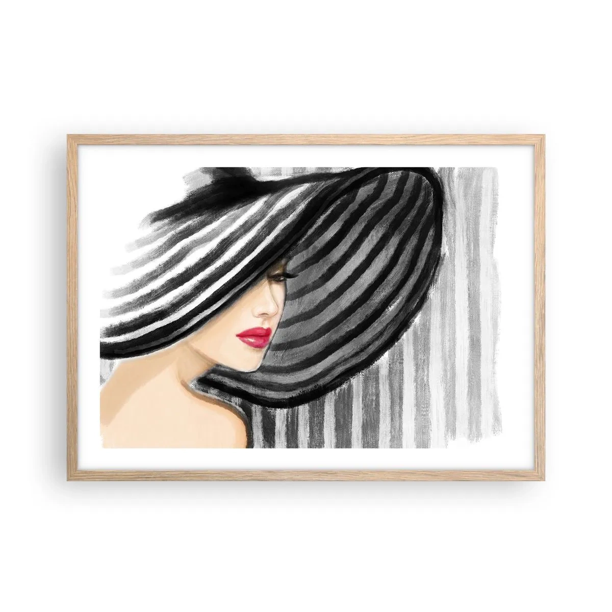 Affiche dans un chêne clair - Poster - Où te chercher ? - 70x50 cm