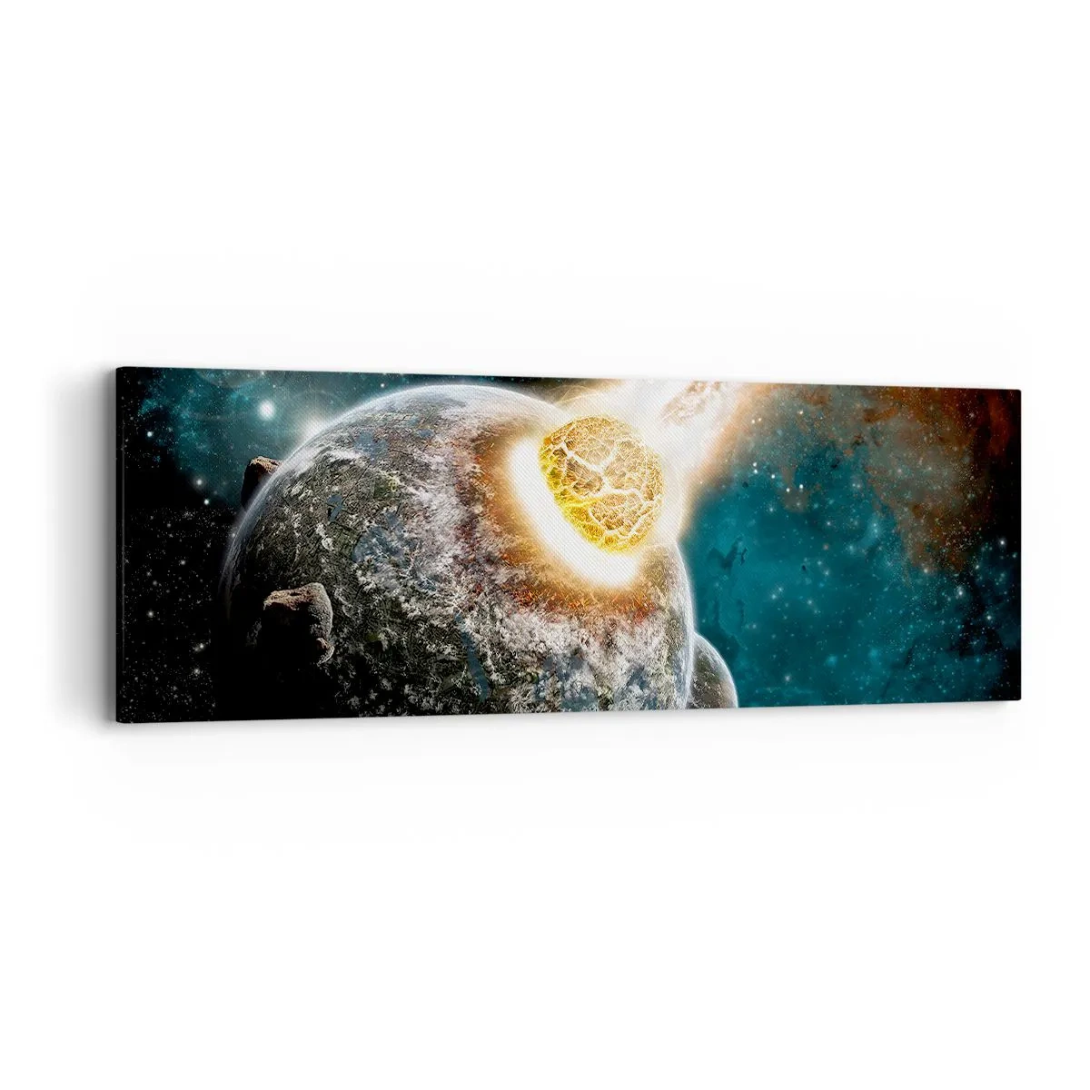 Impression sur toile - Image sur toile - Destruction ou naissance? - 90x30 cm