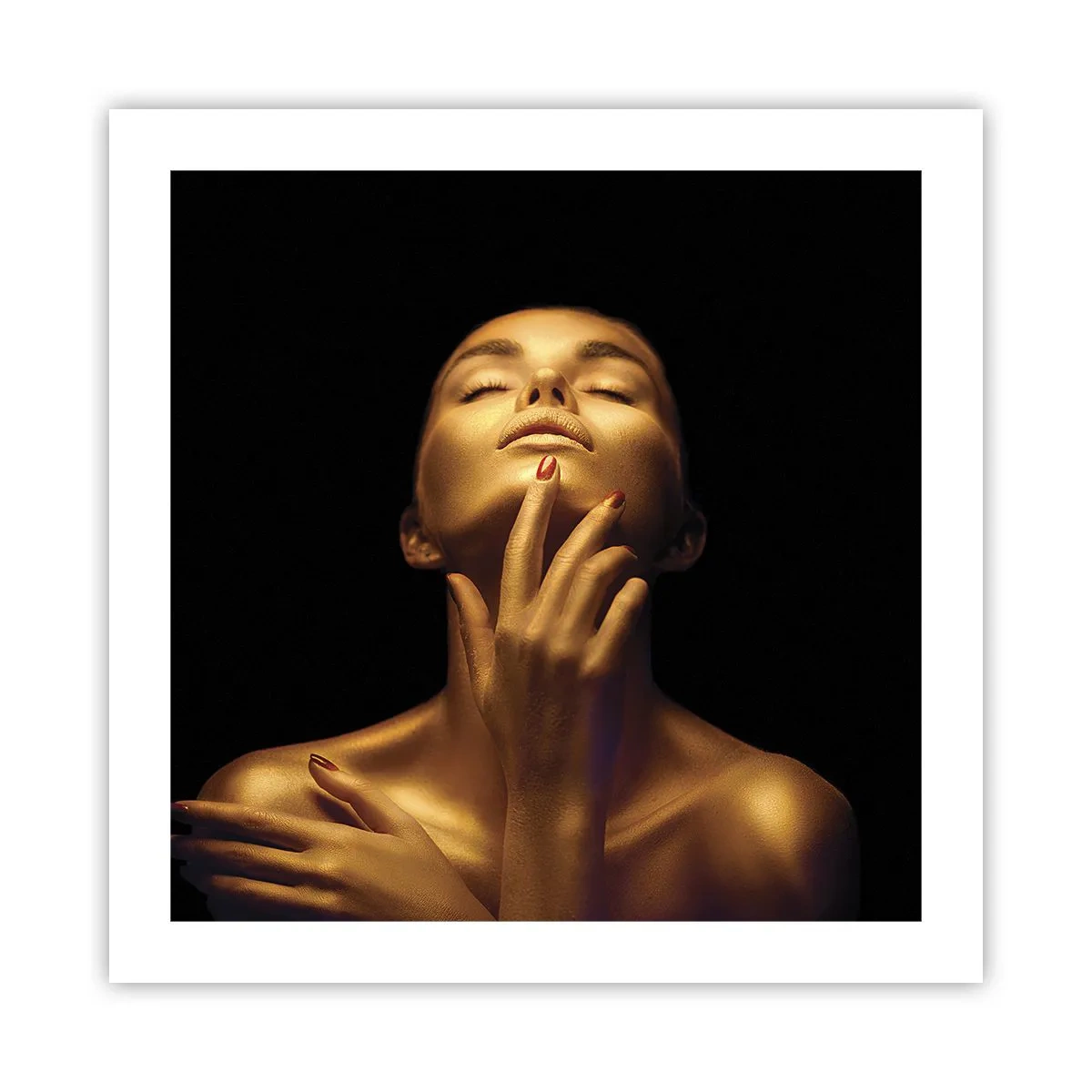 Affiche - Poster - Comme de la soie dorée - 50x50 cm