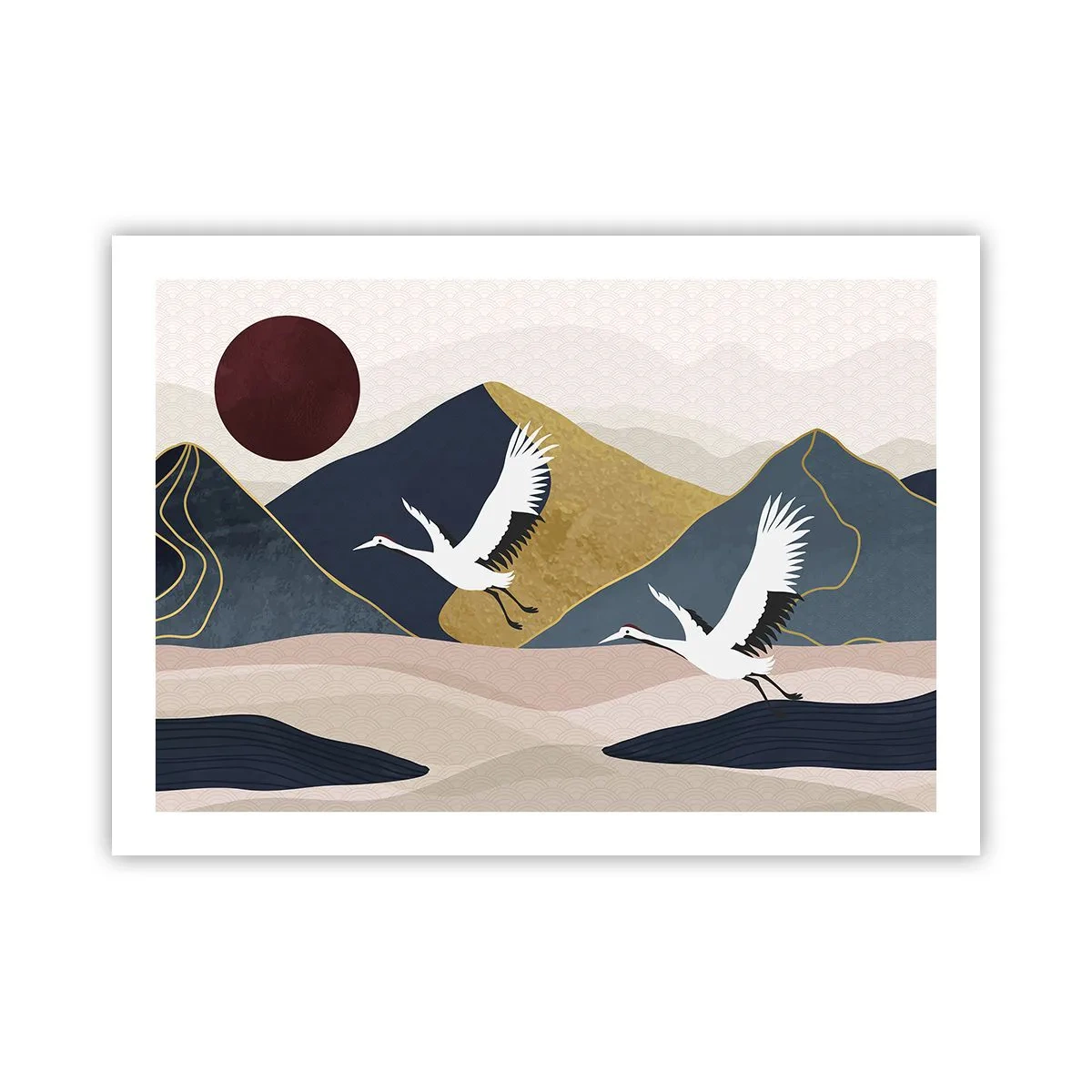 Affiche - Poster - Encore une fois, la journée s'est ÉCOULÉE - 70x50 cm