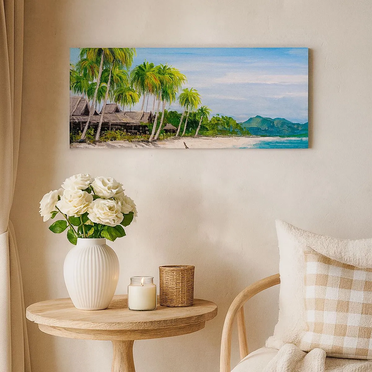 Impression sur toile - Image sur toile - Rêve exotique - 100x40 cm