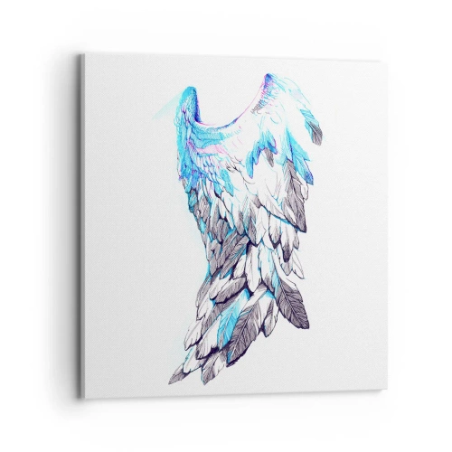 Impression sur toile - Image sur toile - j'ai besoin d'ailes - 70x70 cm