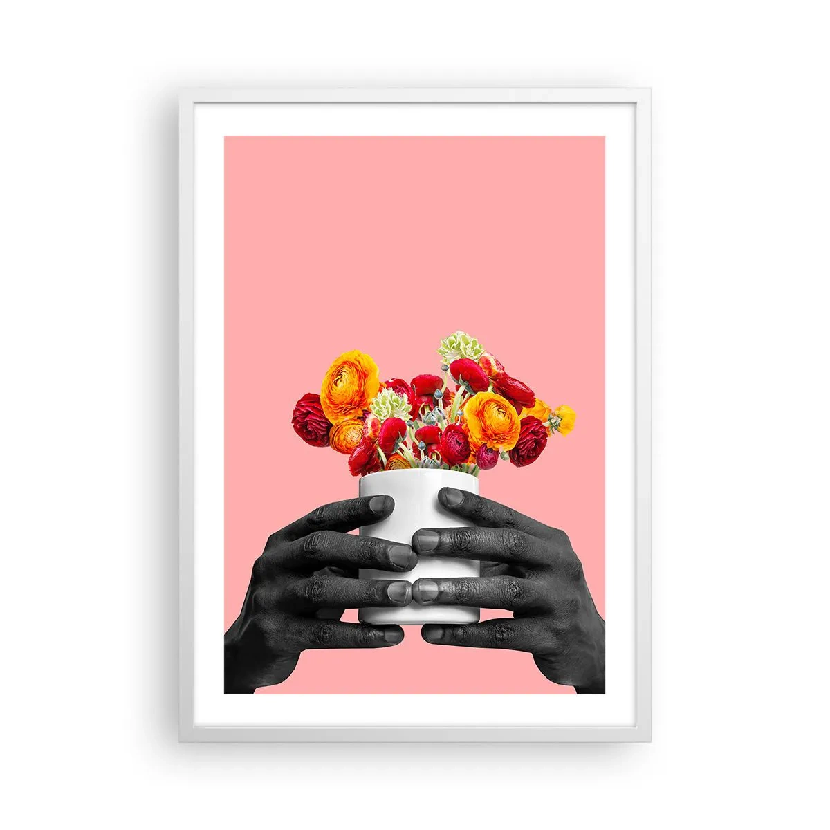 Affiche dans un cadre blanc - Poster - Apothéose de la vie - 50x70 cm