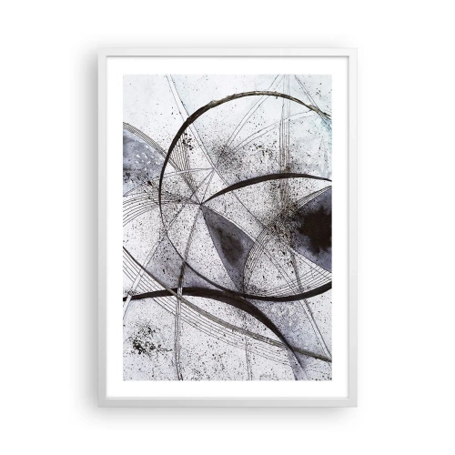 Affiche dans un cadre blanc - Poster - Fantaisie futuriste - 50x70 cm