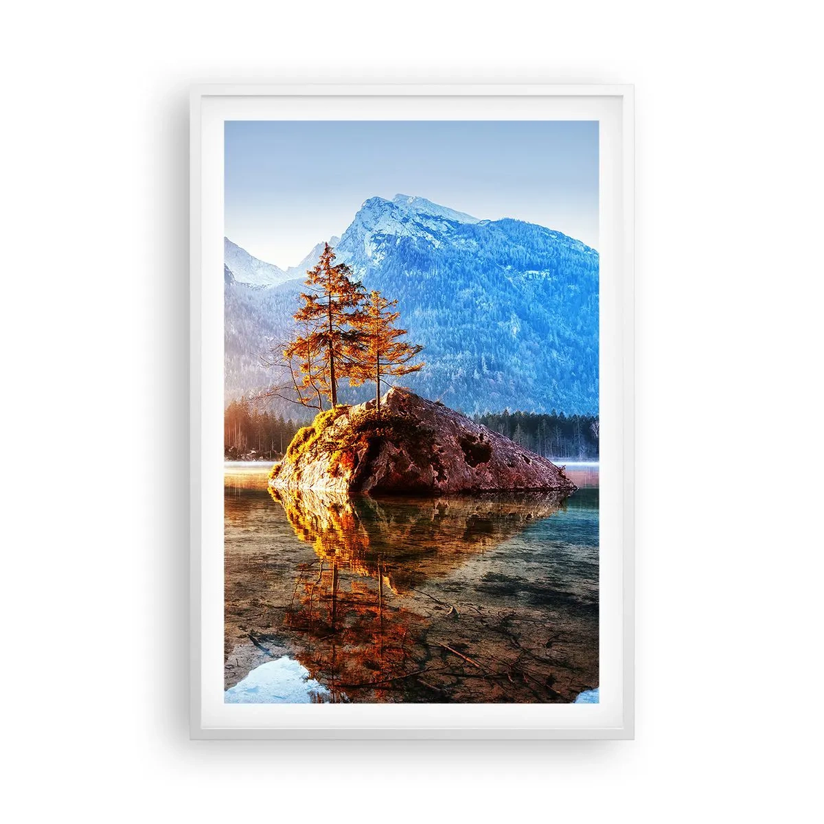 Affiche dans un cadre blanc - Poster - La nature sous un nouveau jour - 61x91 cm