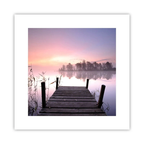 Affiche - Poster - De la brume lilas… - 30x30 cm