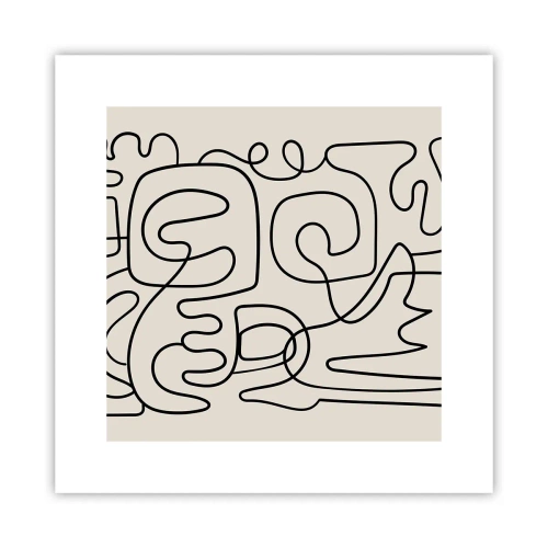 Affiche - Poster - Suivez les indices - 30x30 cm