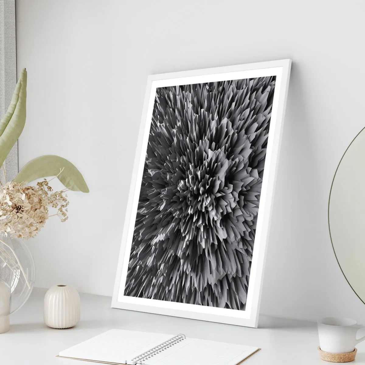 Affiche dans un cadre blanc - Poster - Ça ne peut pas être plus dur que ça - 50x70 cm