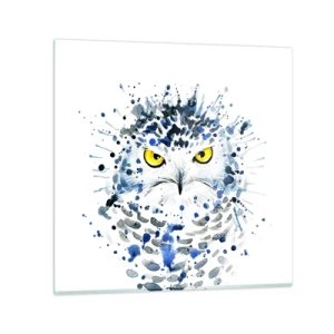 Impression sur verre - Image sur verre - Droit dans les yeux - 30x30 cm