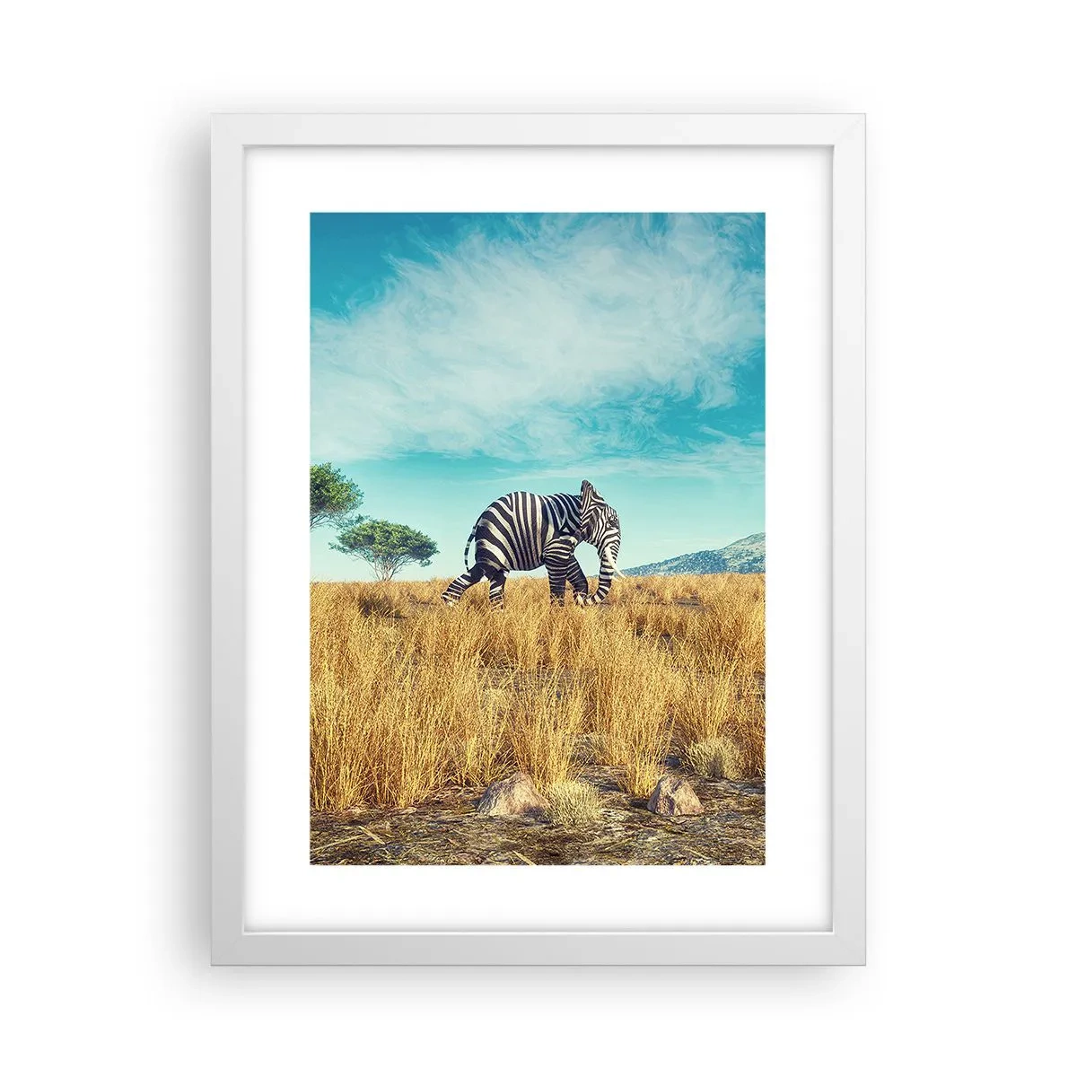 Affiche dans un cadre blanc - Poster - Le gris n'est déjà plus à la mode - 30x40 cm