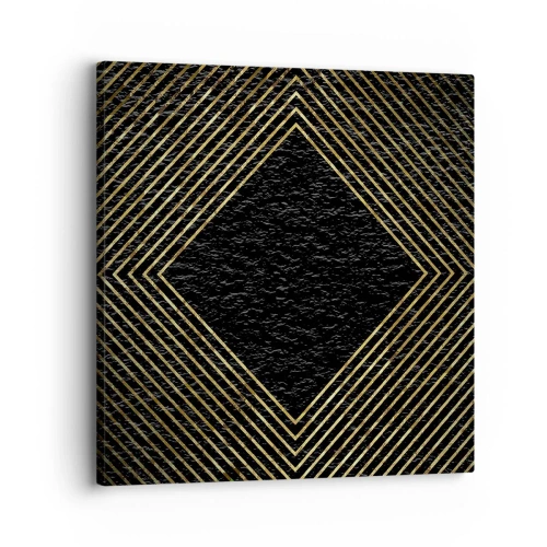 Impression sur toile - Image sur toile - Géométrie dans un style glamour - 30x30 cm