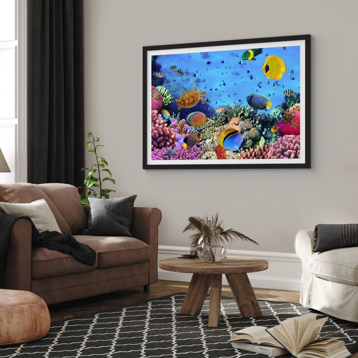 Affiche dans un cadre noir - Poster - Et que sait-on de la vie… - 50x40 cm