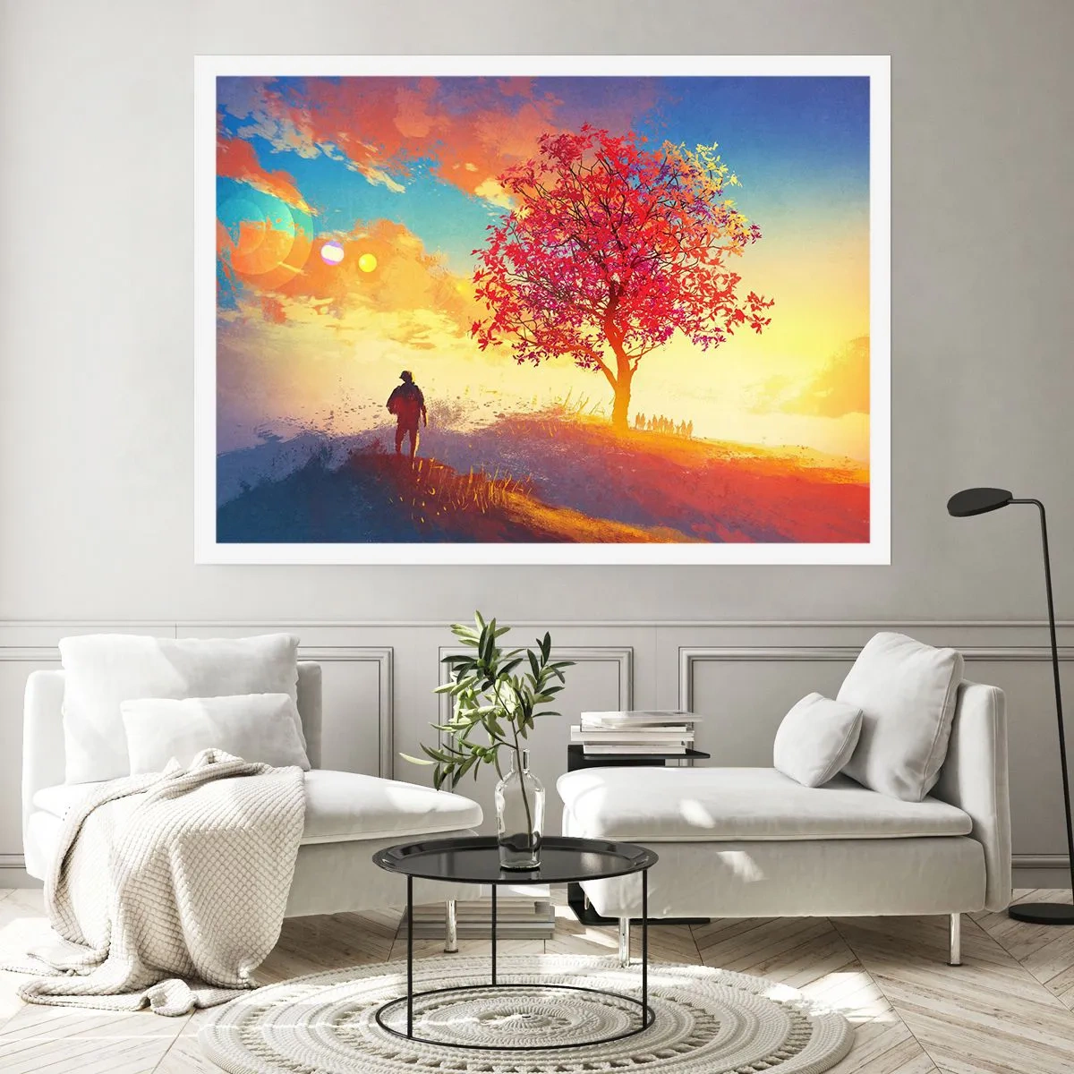 Affiche - Poster - Pèlerin à destination - 40x30 cm