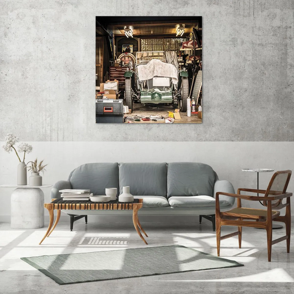 Impression sur verre - Image sur verre - Retour vers le passé - 60x60 cm