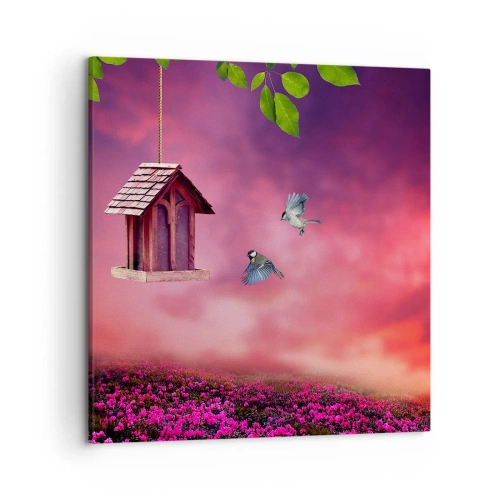 Impression sur toile - Image sur toile - Invitation à dîner - 50x50 cm