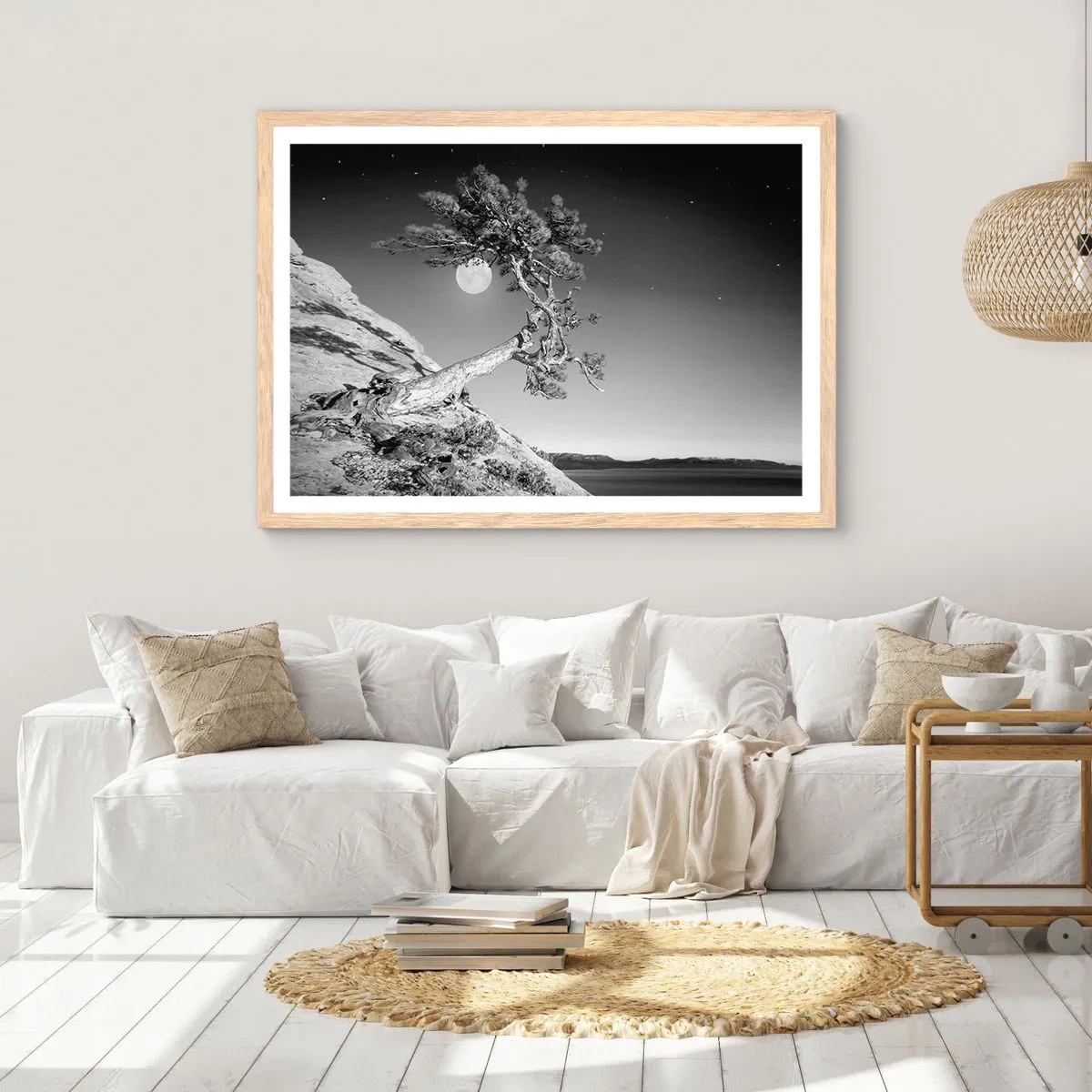 Affiche dans un chêne clair - Poster - Un combattant vainqueur - 100x70 cm