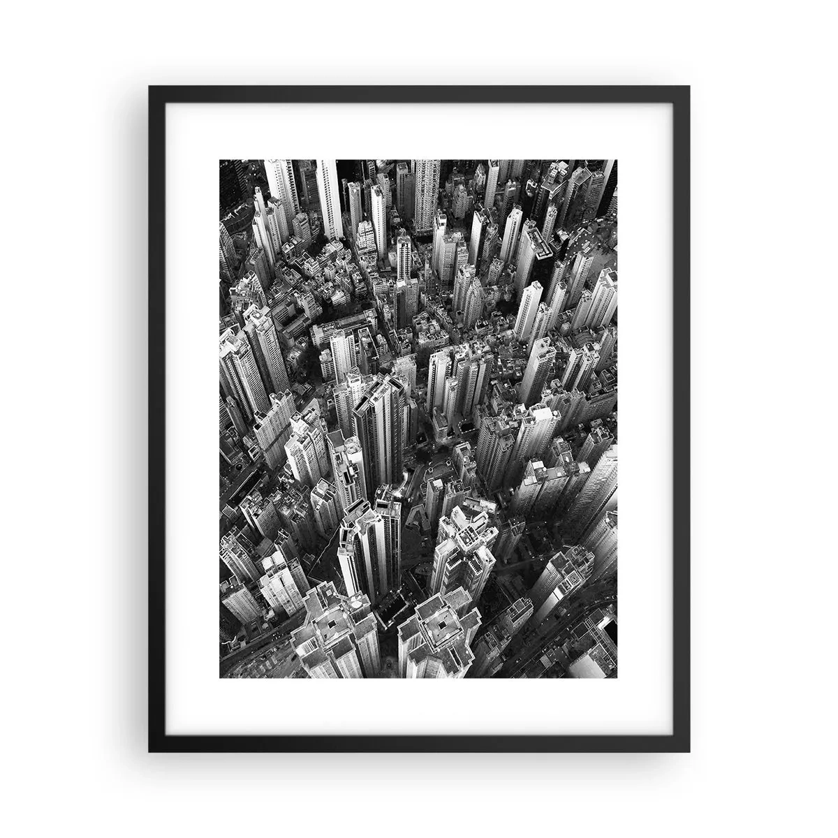 Affiche dans un cadre noir - Poster - Toujours de plus en plus haut - 40x50 cm