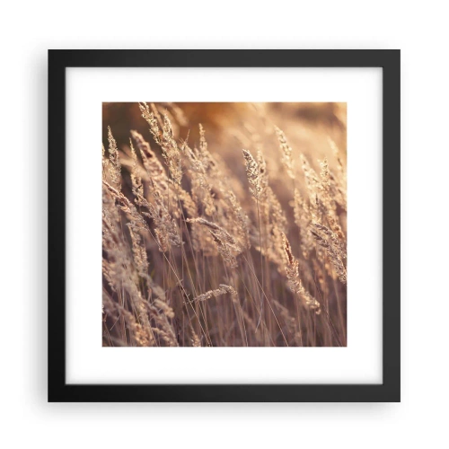Affiche dans un cadre noir - Poster - Prêt à accueillir l'automne - 30x30 cm