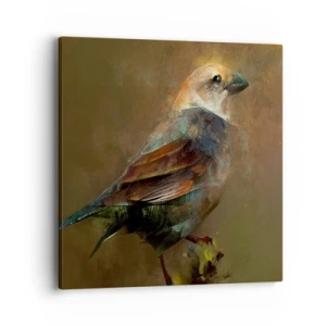 Impression sur toile - Image sur toile - Un moineau, un petit oiseau - 40x40 cm