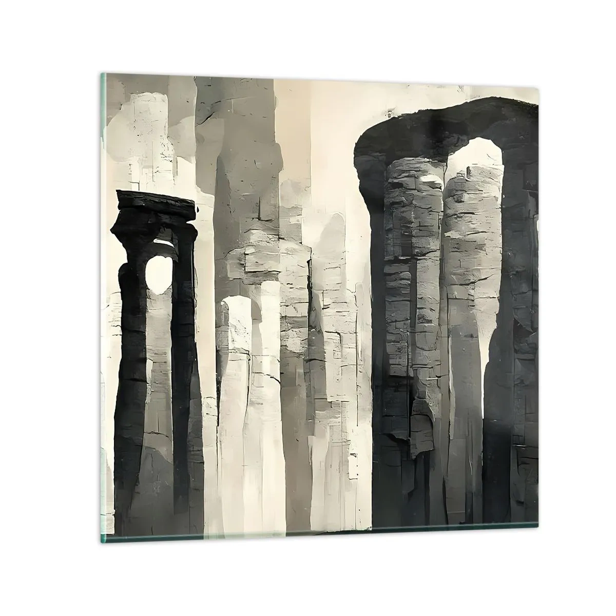 Impression sur verre - Image sur verre - La majesté de l'Antiquité - 30x30 cm